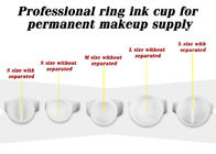 Weiße Plastikfinger-Ring-Tinten-Schalen für dauerhafte Make-upversorgung