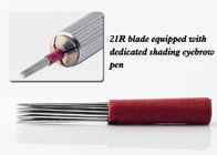 Kosmetik bilden rundes rotes Schattierungs-Blatt Microblading-Nadel-21