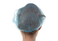 Wegwerfhaar-Mützen-nicht- gesponnener sterile Kappen-blauer schützender medizinischer Hut