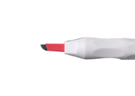 weißer manueller Wegwerfstift der Brauen-3D/Microblading-Werkzeuge mit #12 rotem Blatt 30g