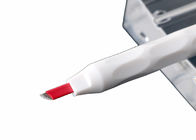 weißer manueller Wegwerfstift der Brauen-3D/Microblading-Werkzeuge mit #12 rotem Blatt 30g