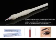 bearbeitet dauerhaftes Make-up 10G ringsum die 21 Blatt-Nadel-Stift-Wegwerfaugenbrauen-Schattierungs-Stift