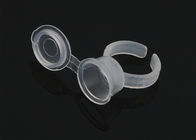 Transparente Eco-Tätowierungs-Tinten-Ring-Schale mit Kappe für dauerhaftes Make-up