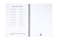 Englisches Microblading-Übungs-Augenbrauen-Tätowierungs-Buch für PMU-Training