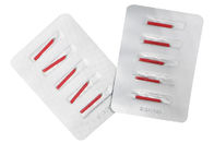 Rote Stickerei Tätowierung Microblading-Nadel-Gamma-Ray-Sterilisations-3D