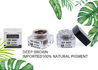 Farbdunkelbraune Augenbrauen-Tätowierungs-Tinte Microblading-Pigmente für halb Schönheit Makeups