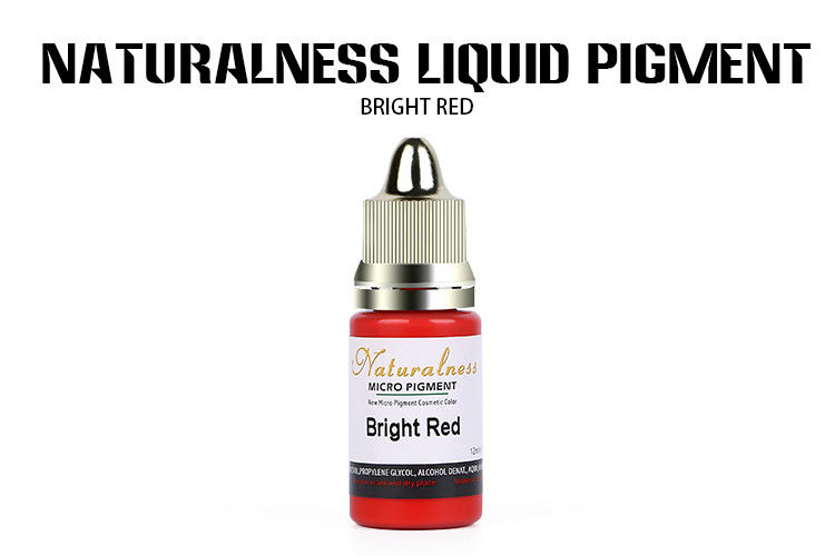 Wasserbasierte helle rote Pigment-Lippentätowierungs-dauerhafte Kosmetik pigmentiert 12ML