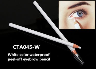 Weißer wasserdichter Abziehzug-Augenbrauenstift mit 12pcs pro Behälter