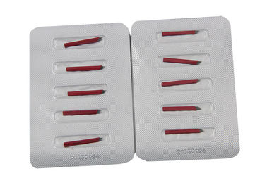Rote 7 Stift-Microblading-Blatt-Stickerei-Augenbraue sperrt Nadeln ein